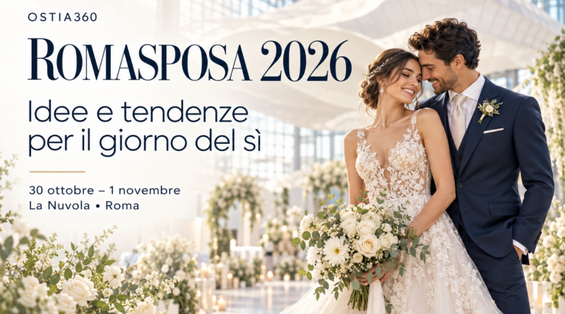 Romasposa 2026, alla Nuvola idee e tendenze per il matrimonio e tutte le feste